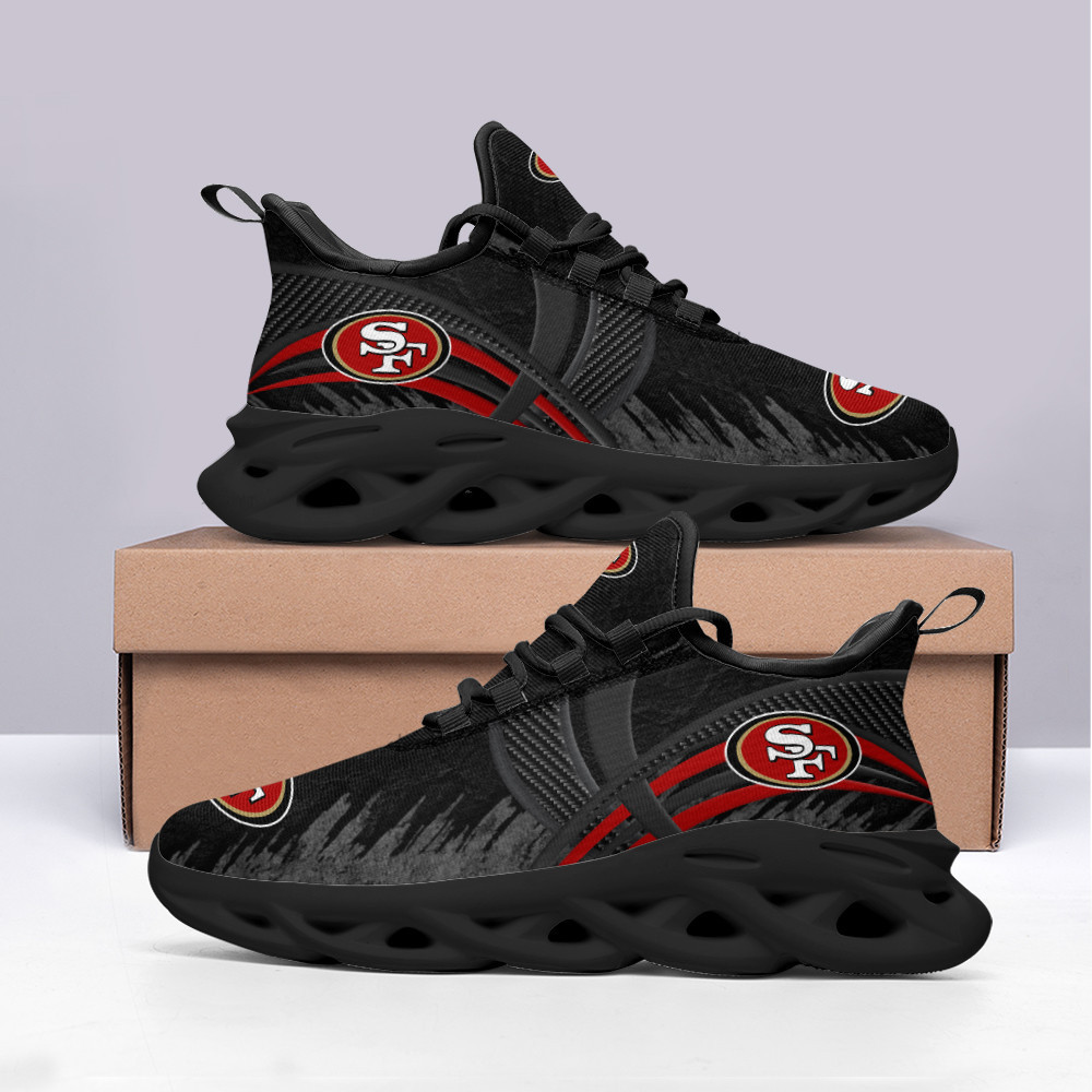 San Francisco 49ers Max Soul ShoesSneakers for Men And Women – NFL Football Fan Shoes, Team Sneakers