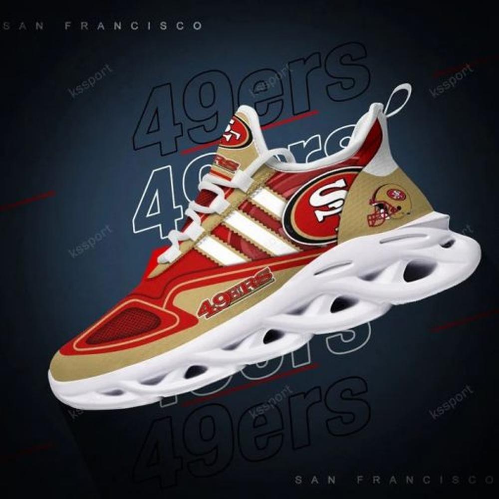 San Francisco 49ers Max Soul ShoesSneakers for Men And Women – NFL Football Fan Shoes, Team Sneakers - Image 6