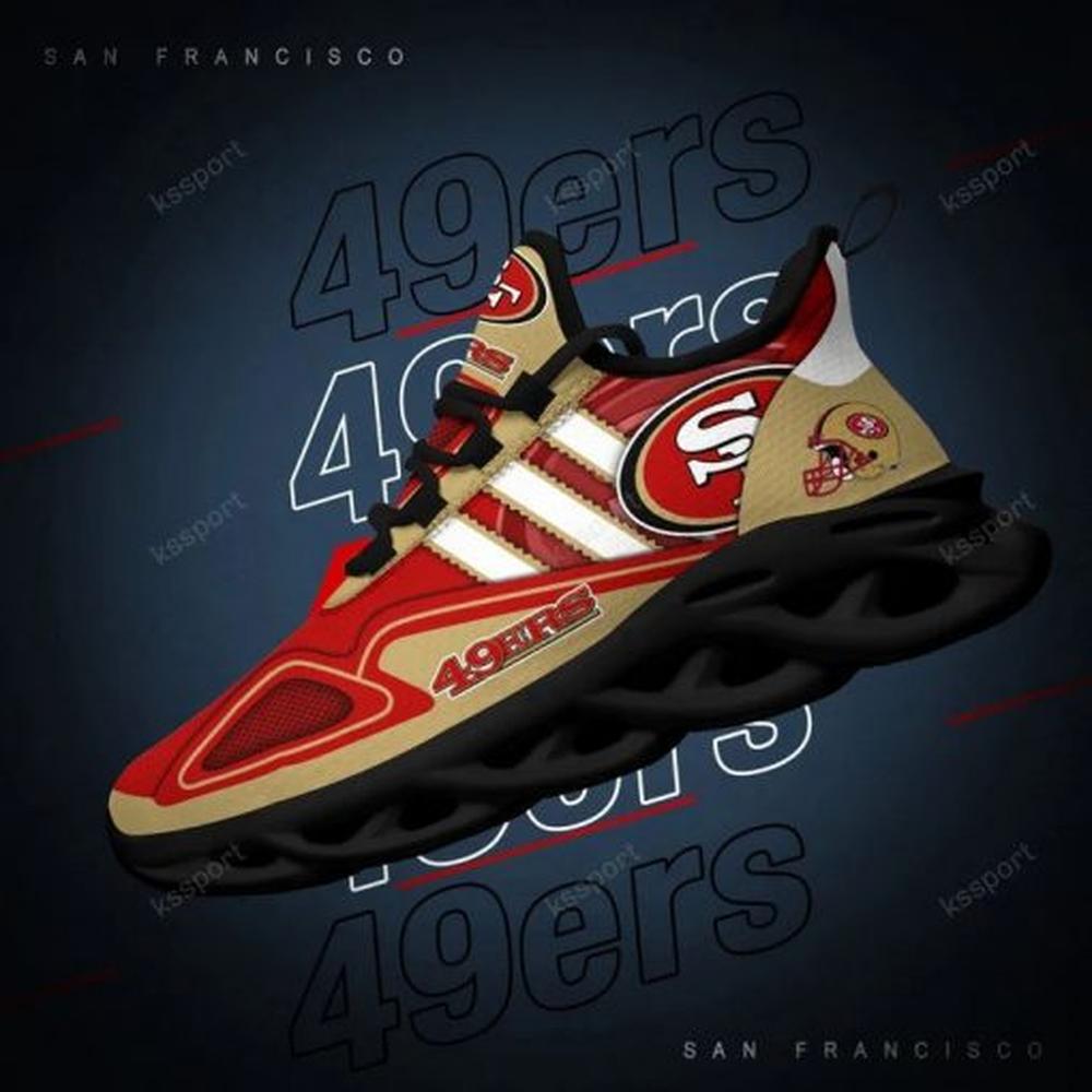 San Francisco 49ers Max Soul ShoesSneakers for Men And Women – NFL Football Fan Shoes, Team Sneakers - Image 5