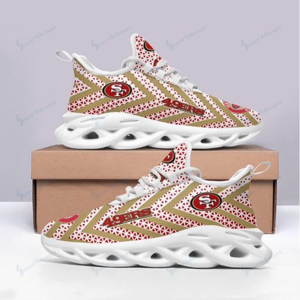 San Francisco 49ers Max Soul ShoesSneakers for Men And Women – NFL Football Fan Shoes, Team Sneakers - Image 4