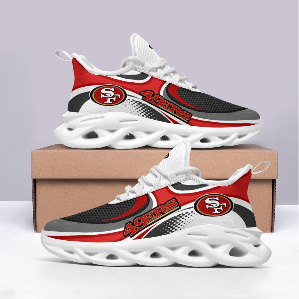 San Francisco 49ers Max Soul ShoesSneakers for Men And Women – NFL Football Fan Shoes, Team Sneakers - Image 4