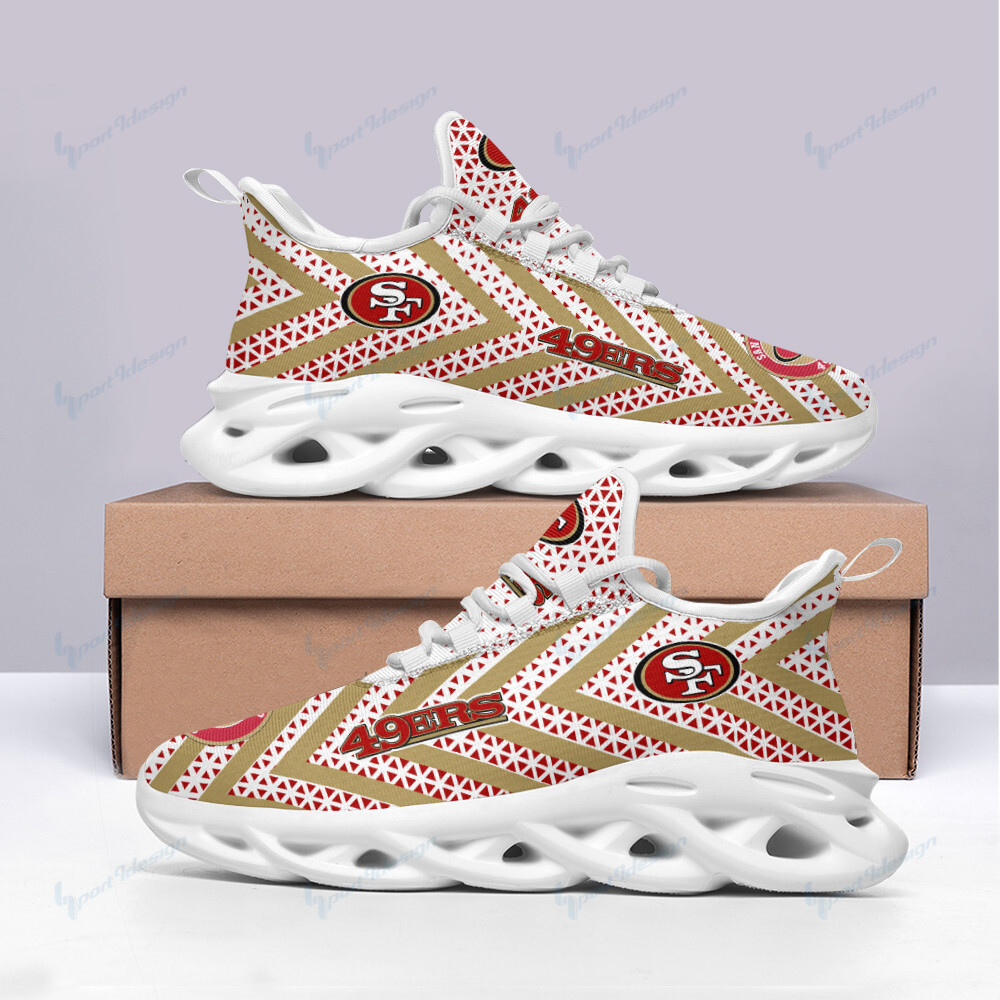 San Francisco 49ers Max Soul ShoesSneakers for Men And Women – NFL Football Fan Shoes, Team Sneakers