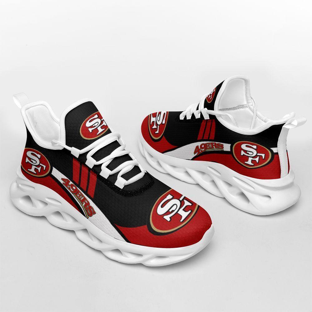 San Francisco 49ers Max Soul ShoesSneakers for Men And Women – NFL Football Fan Shoes, Team Sneakers - Image 3
