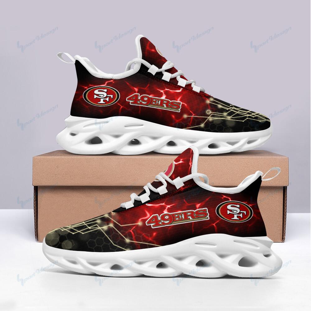 San Francisco 49ers Max Soul ShoesSneakers for Men And Women – NFL Football Fan Shoes, Team Sneakers - Image 3