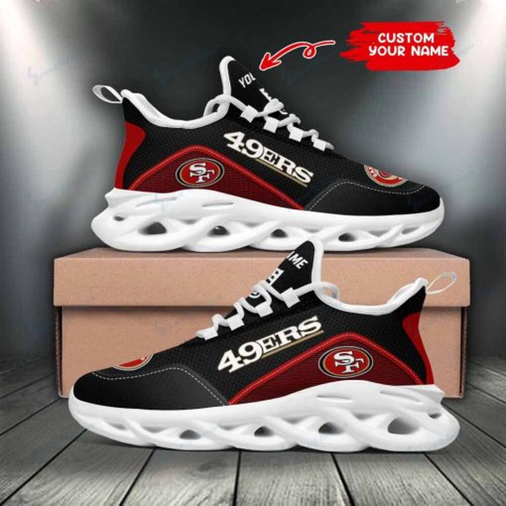 San Francisco 49ers Max Soul ShoesSneakers for Men And Women – NFL Football Fan Shoes, Team Sneakers - Image 5