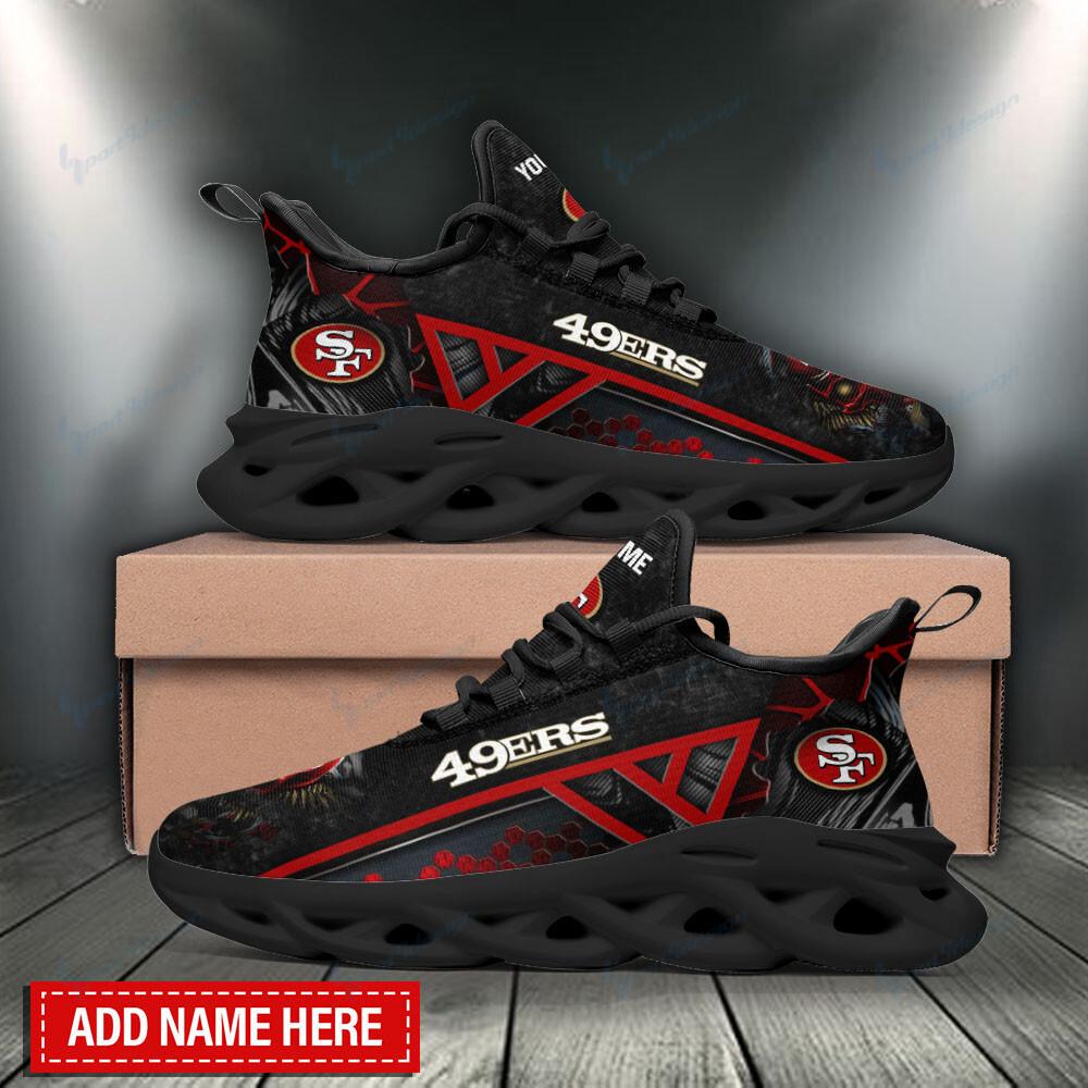 San Francisco 49ers Max Soul ShoesSneakers for Men And Women – NFL Football Fan Shoes, Team Sneakers - Image 3