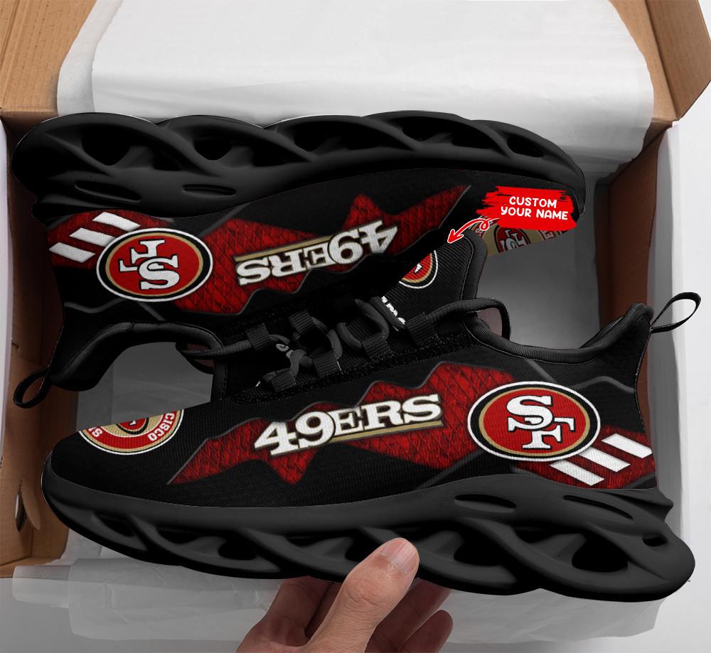 San Francisco 49ers Max Soul ShoesSneakers for Men And Women – NFL Football Fan Shoes, Team Sneakers - Image 3