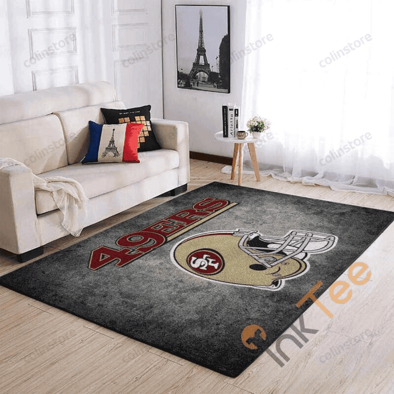 San Francisco 49ers Rectangle Area Rug – Full Print Carpet For Living Room & Bedroom Home Decor