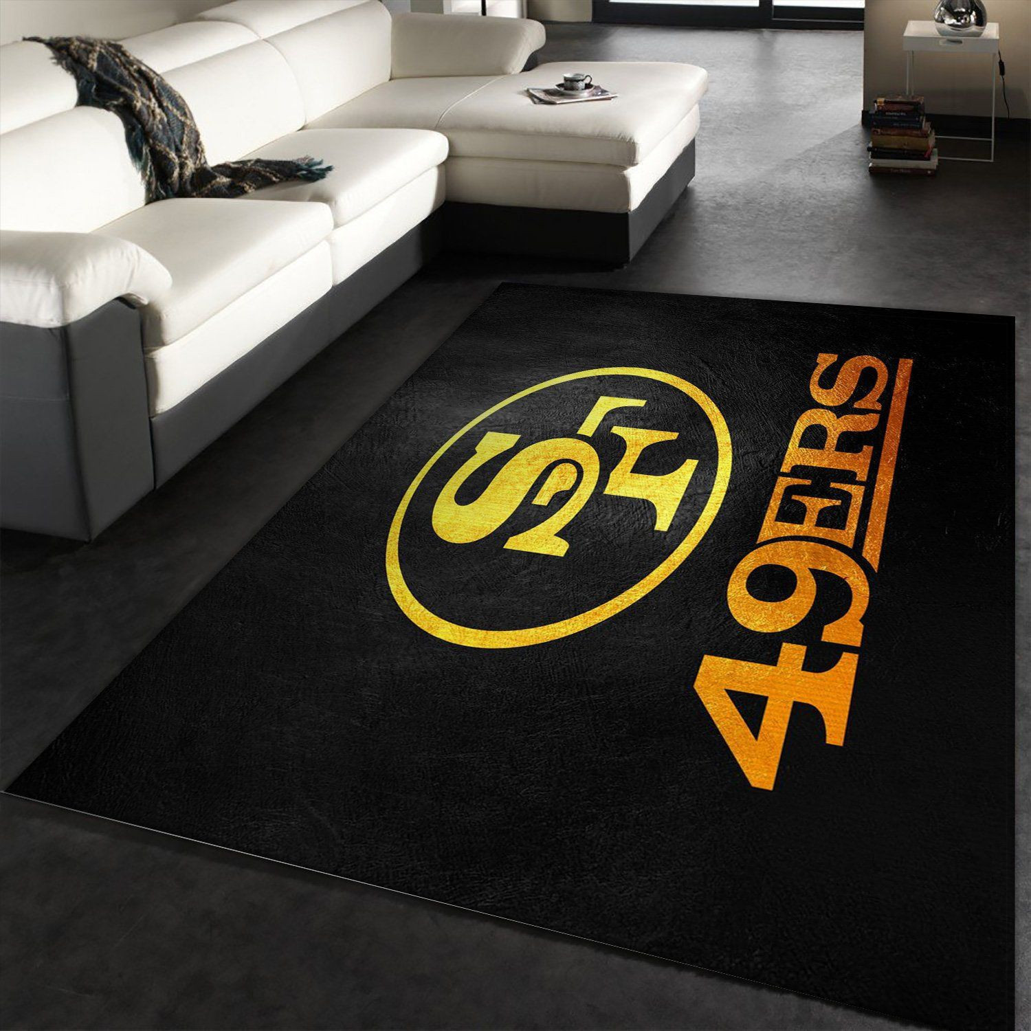 San Francisco 49ers Rectangle Area Rug – Full Print Carpet For Living Room & Bedroom Home Decor