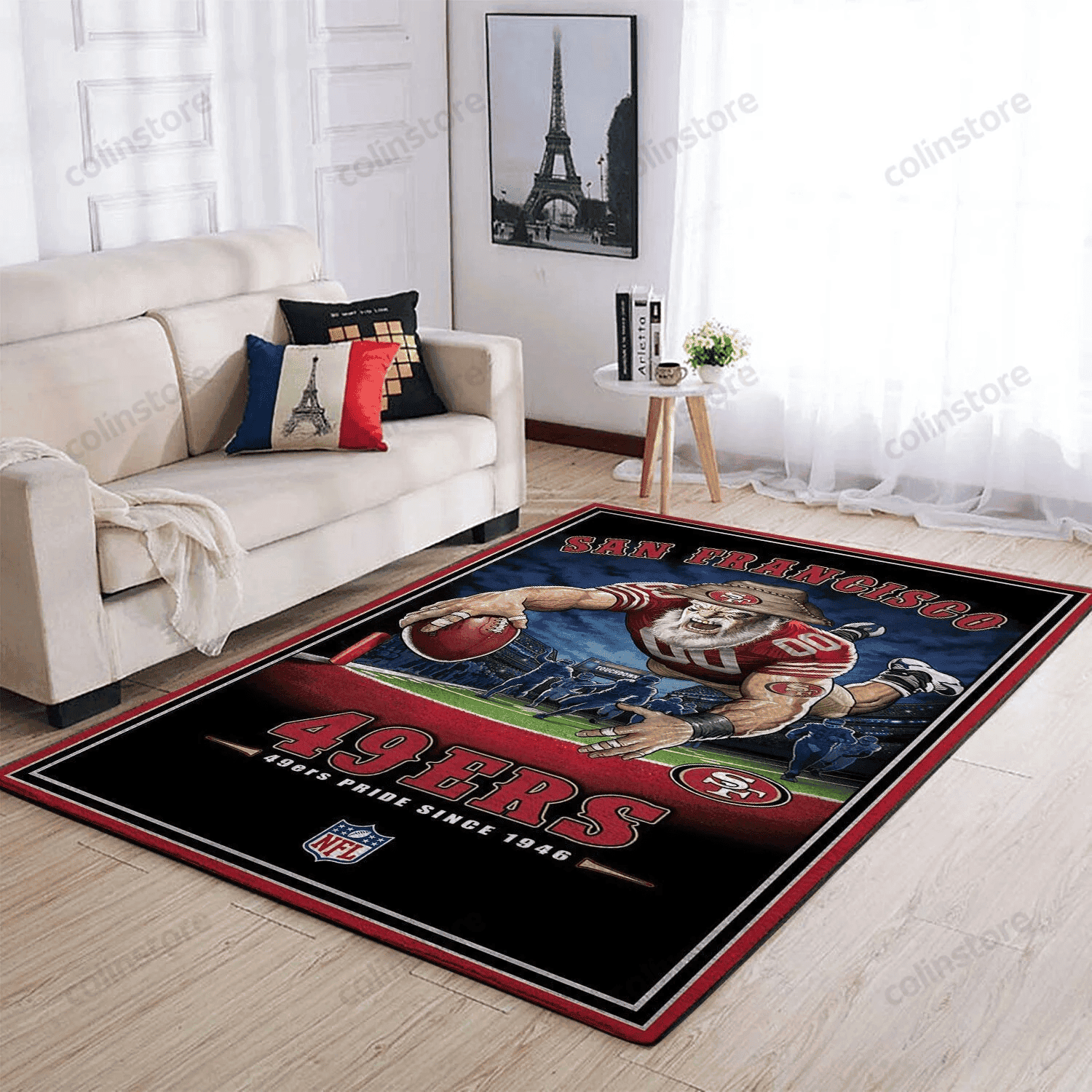 San Francisco 49ers Team Pride Nice Gift Rectangle Area Rug – Full Print Carpet For Living Room & Bedroom Home Decor
