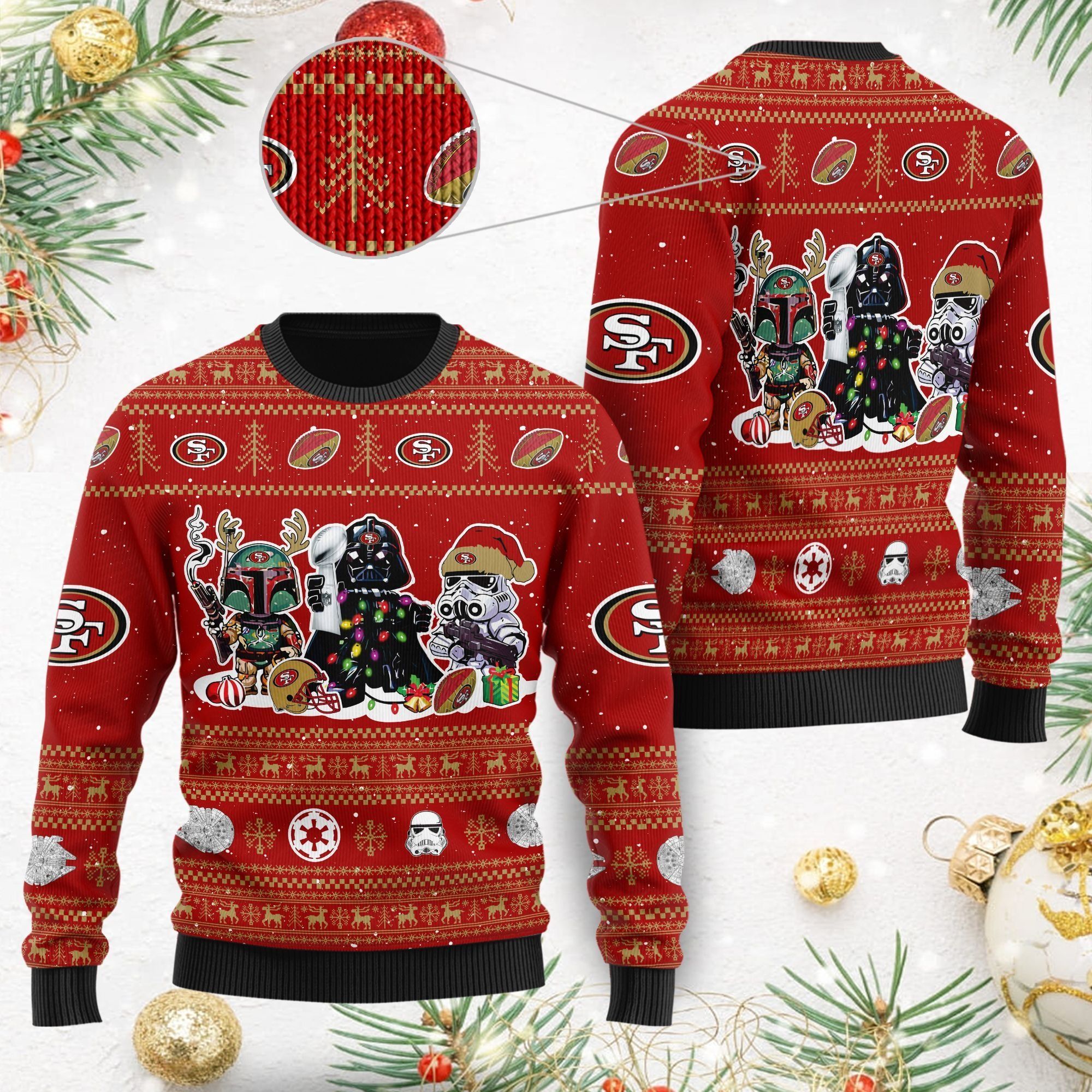 San Francisco 49ersI Star Wars Ugly Christmas Sweater