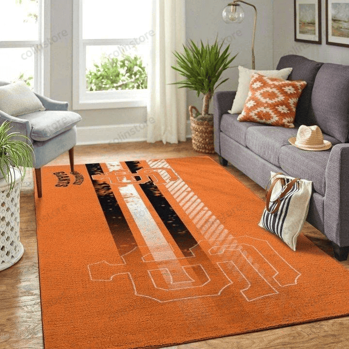 San Francisco Giants Baseball Rectangle Area Rug – Full Print Carpet For Living Room & Bedroom Home Decor