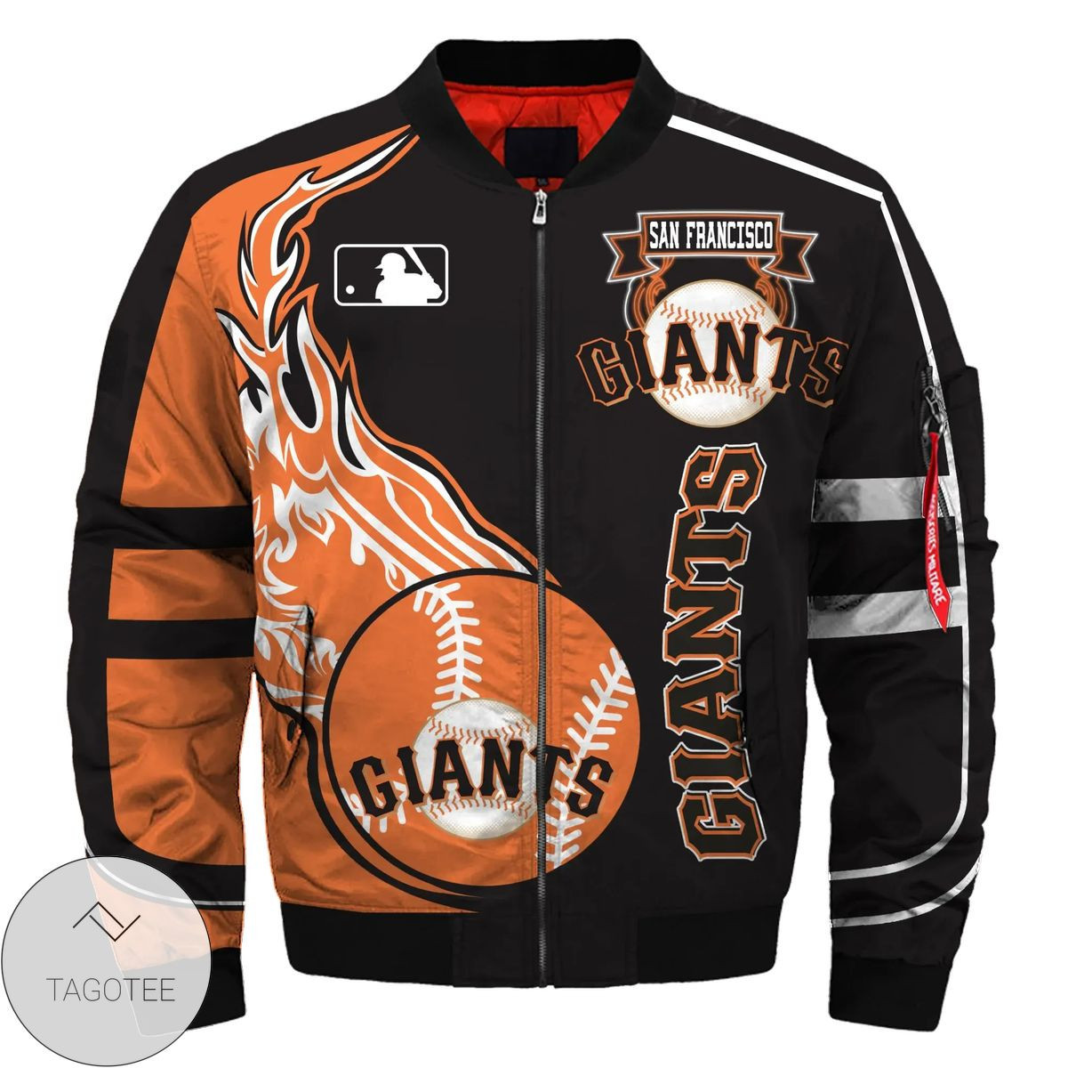 San Francisco Giants Black Bomber Jacket | MLB Team Jacket for Men & Women | Baseball Fan Gift