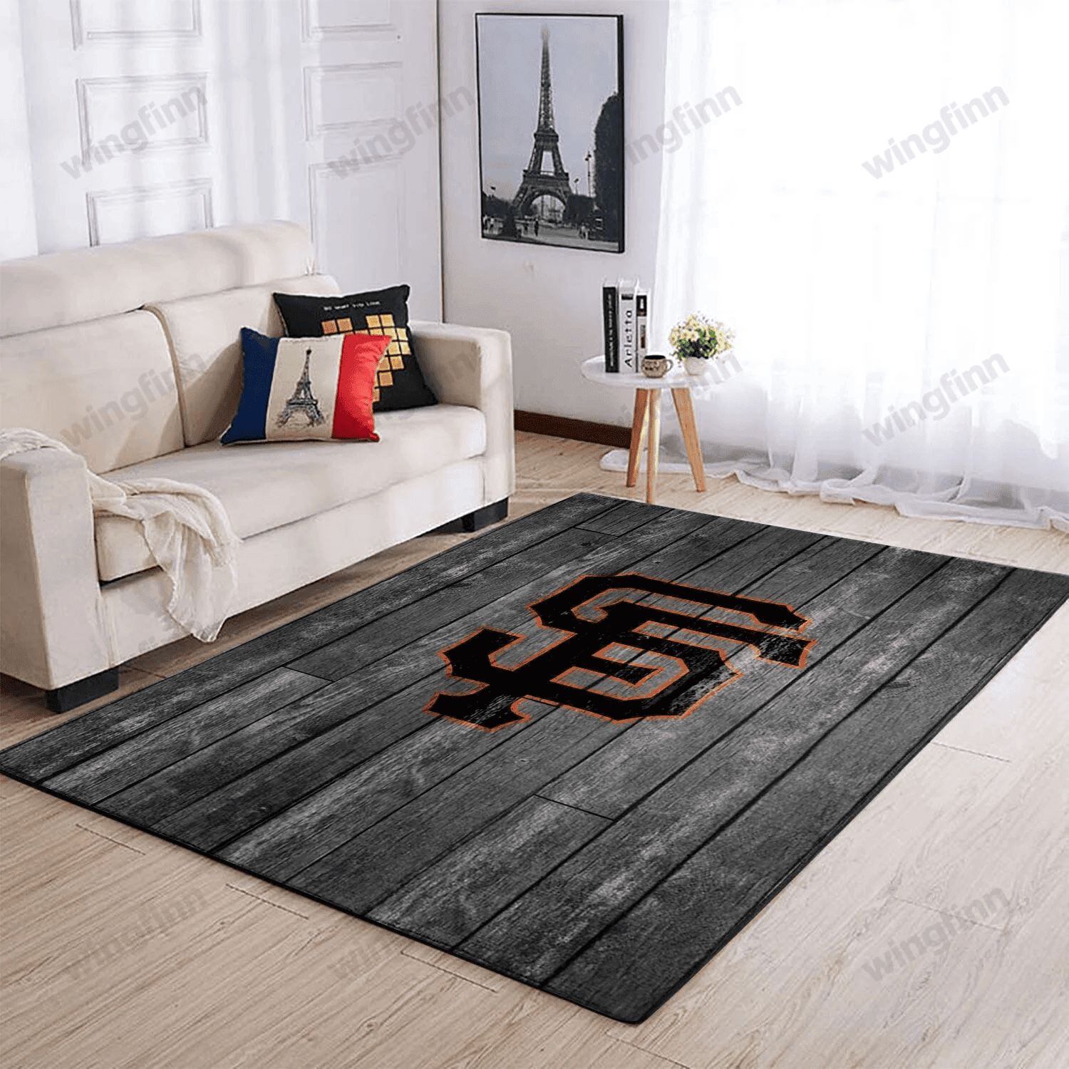 San Francisco Giants Rectangle Area Rug – Full Print Carpet For Living Room & Bedroom Home Decor