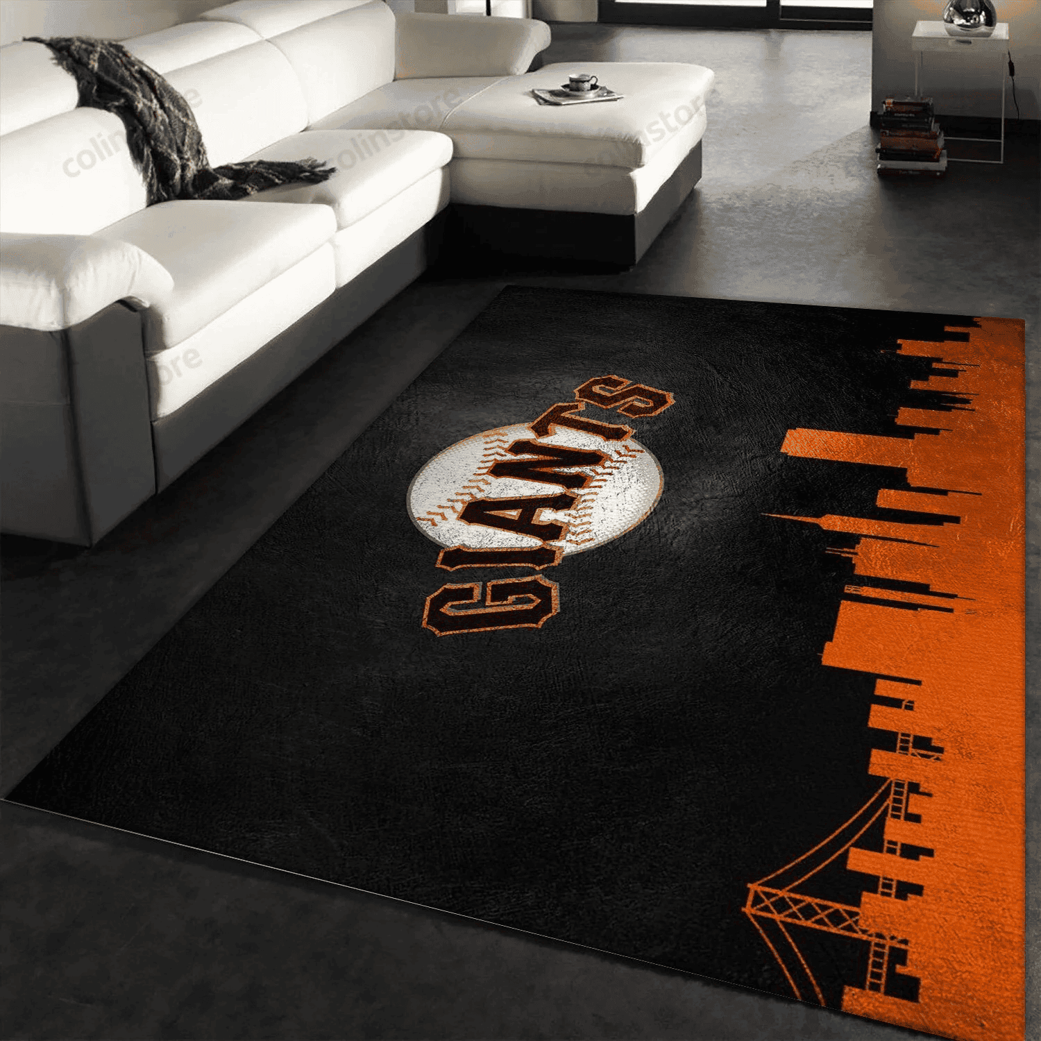 San Francisco Giants Rectangle Area Rug – Full Print Carpet For Living Room & Bedroom Home Decor
