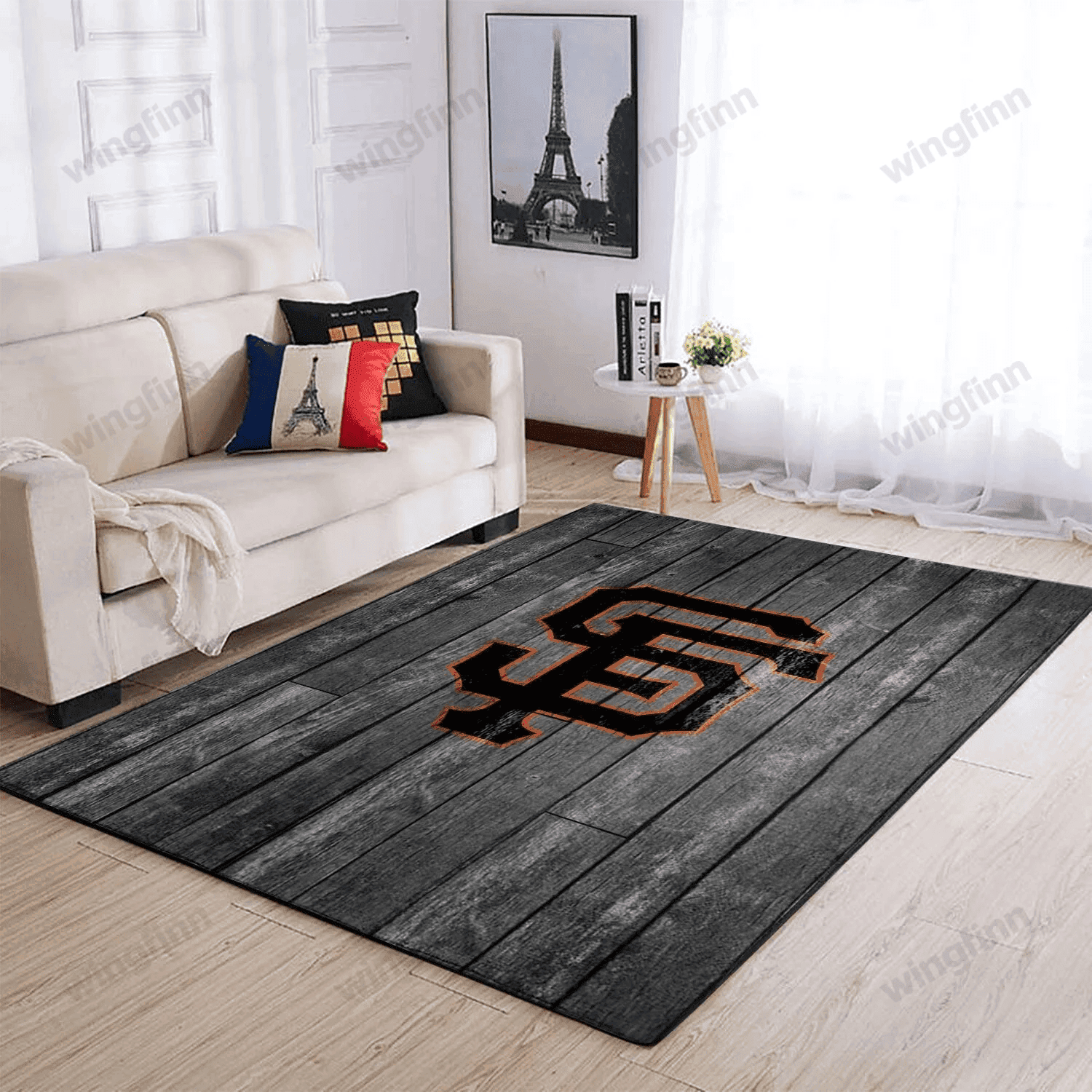 San Francisco Giants Rectangle Area Rug – Full Print Carpet For Living Room & Bedroom Home Decor