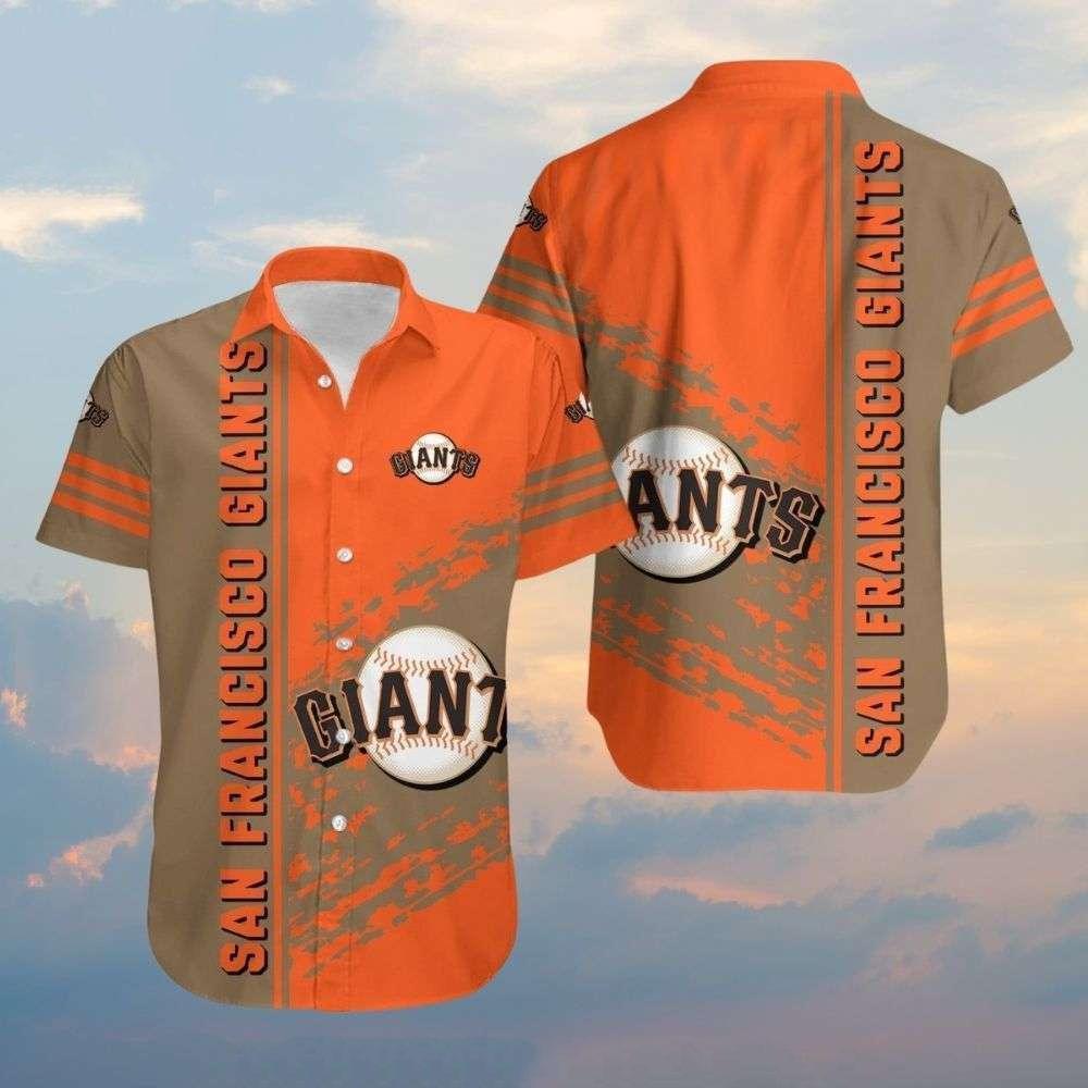 San Francisco Giants Retro Brush Stroke Aloha Hawaiian Shirt for Men & Women