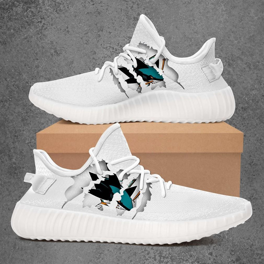 San Jose Sharks Nhl Hockey Sport Shoes Sneakers