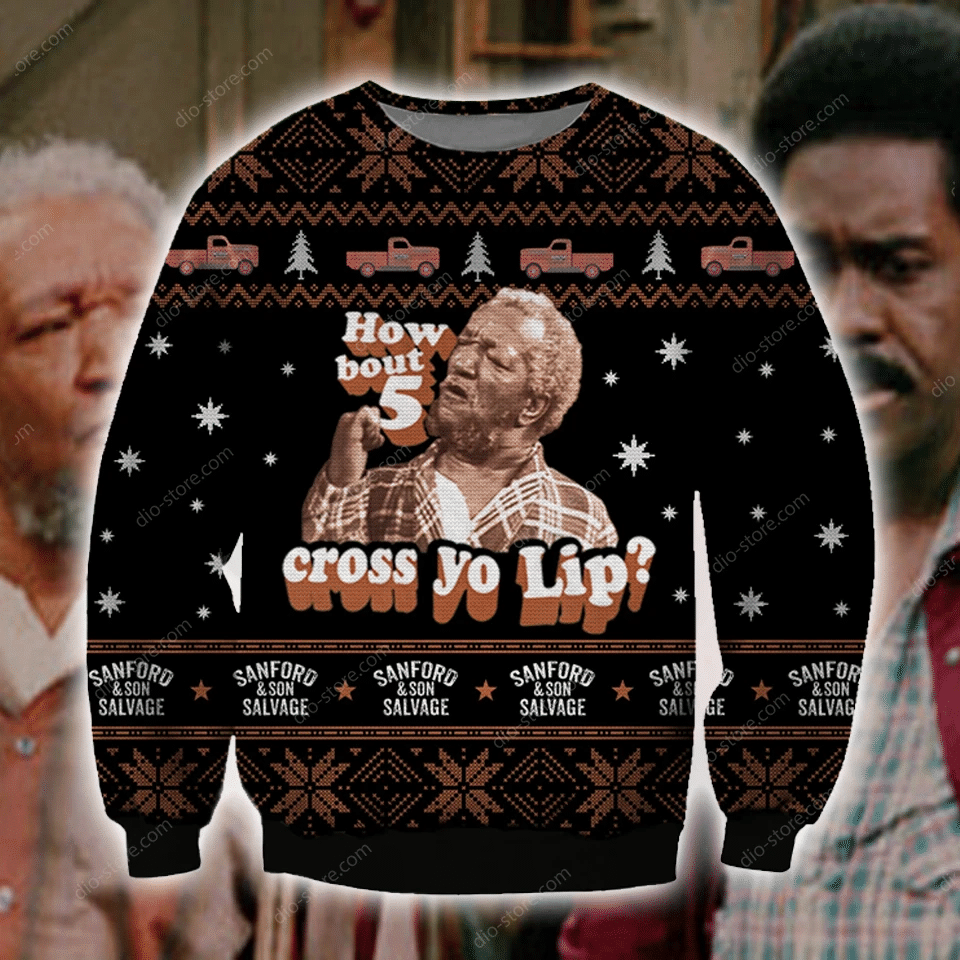 Sanford And Son Knitting Pattern 3D Print Ugly Christmas Sweater