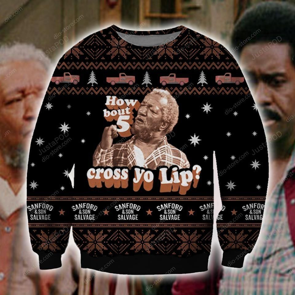 Sanford And Son Knitting Pattern 3D Print Ugly Christmas Sweater,
