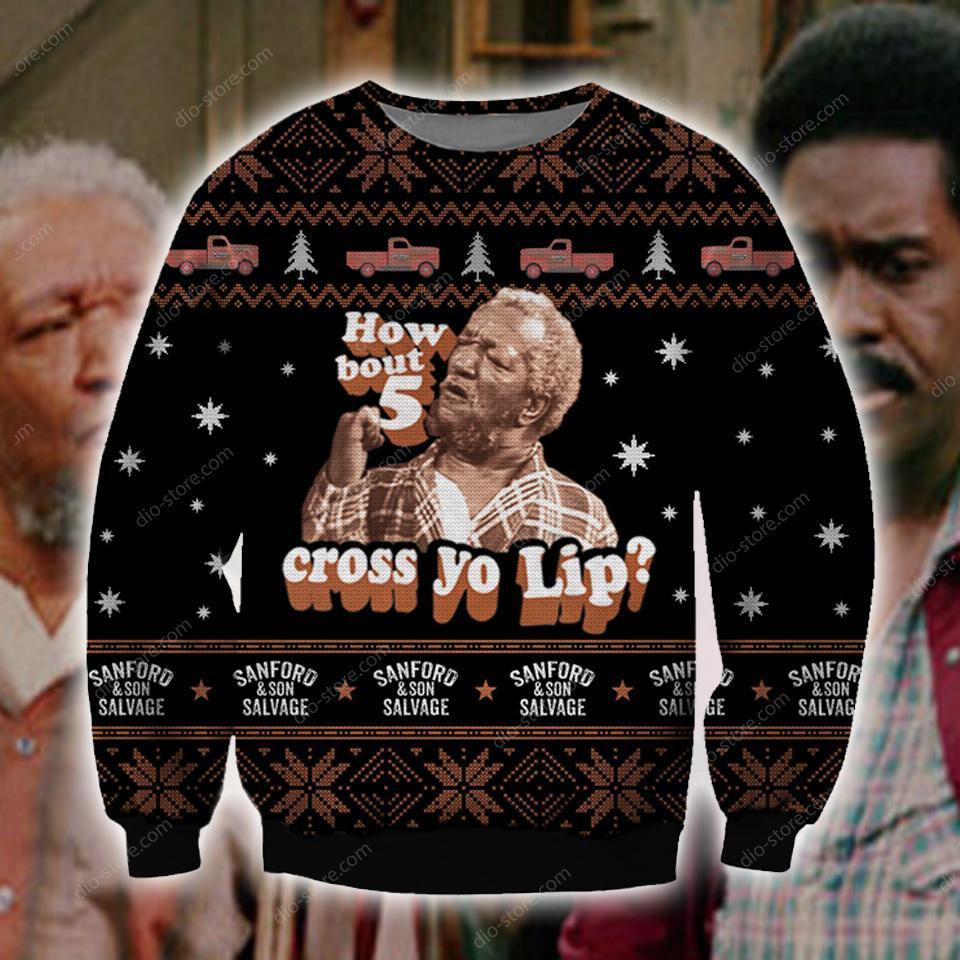 Sanford And Son Knitting Pattern 3D Print Ugly Christmas Sweater