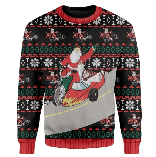 Santa And Jesus Ugly Christmas Sweater, Perfect Holiday Gift