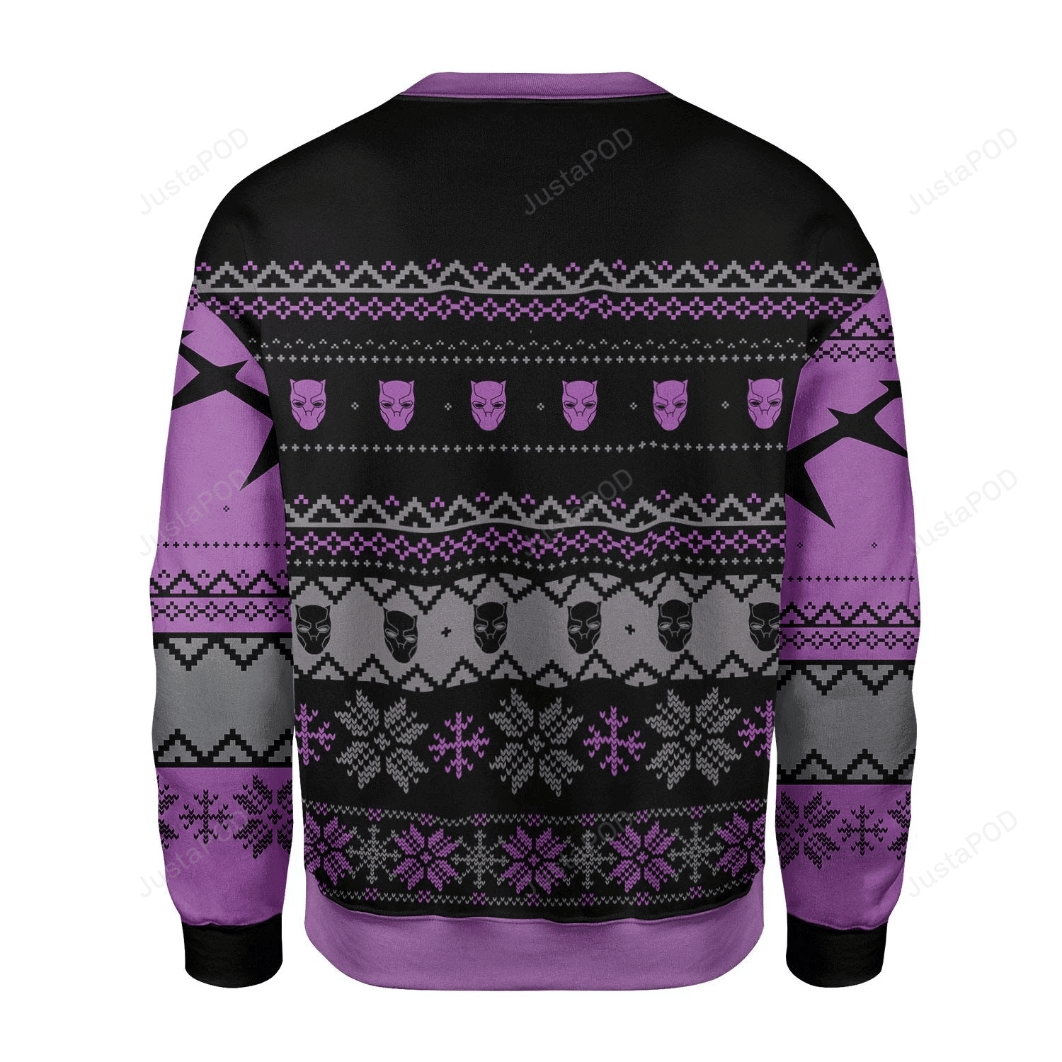Santa Black Panther Wakanda Forever Ugly Christmas Sweater, Perfect Holiday Gift