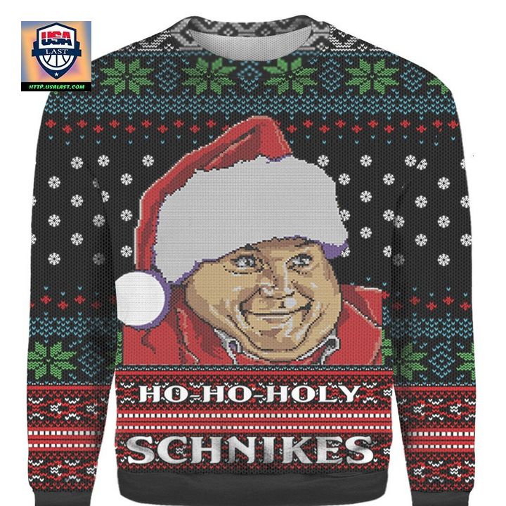 Santa Chris Farley Ho Ho Holy Schnikes Ugly 3D Christmas Sweater