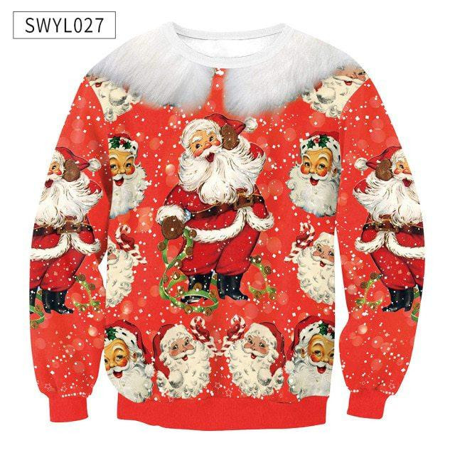 Santa Claus Christmas Ugly Christmas Sweater, Perfect Holiday Gift
