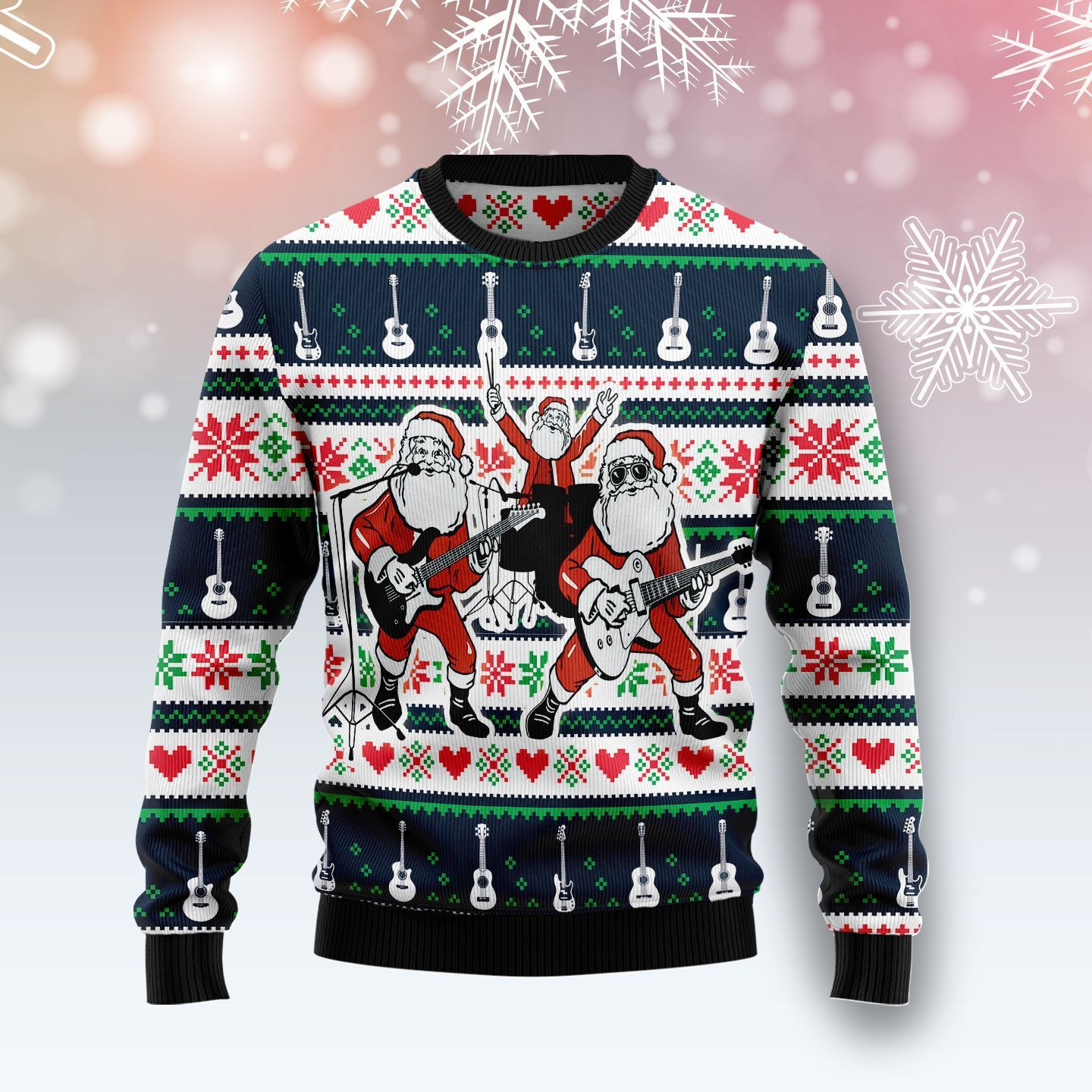 Santa Claus'S Band For Unisex Ugly Christmas Sweater,