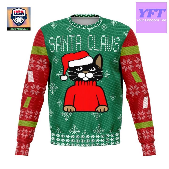 Santa Claws Funny Meme Design 3d Ugly Christmas Sweater