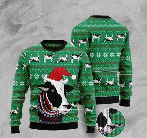 Santa Cow Ugly Christmas Sweater, Perfect Holiday Gift
