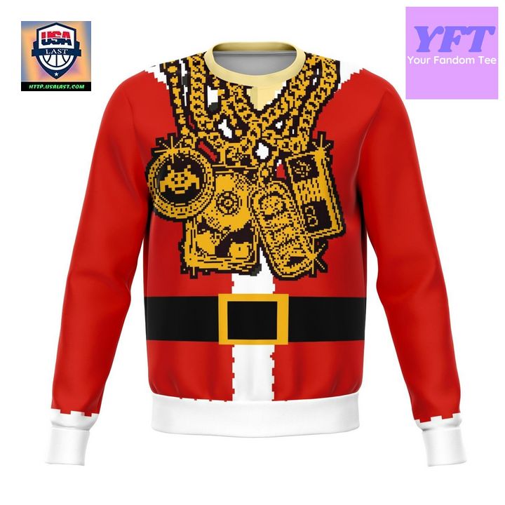 Santa Drip Dank Meme Design 3d Ugly Christmas Sweater