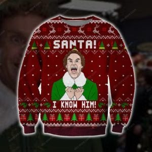 Santa I Know Him Ugly Christmas Sweater,