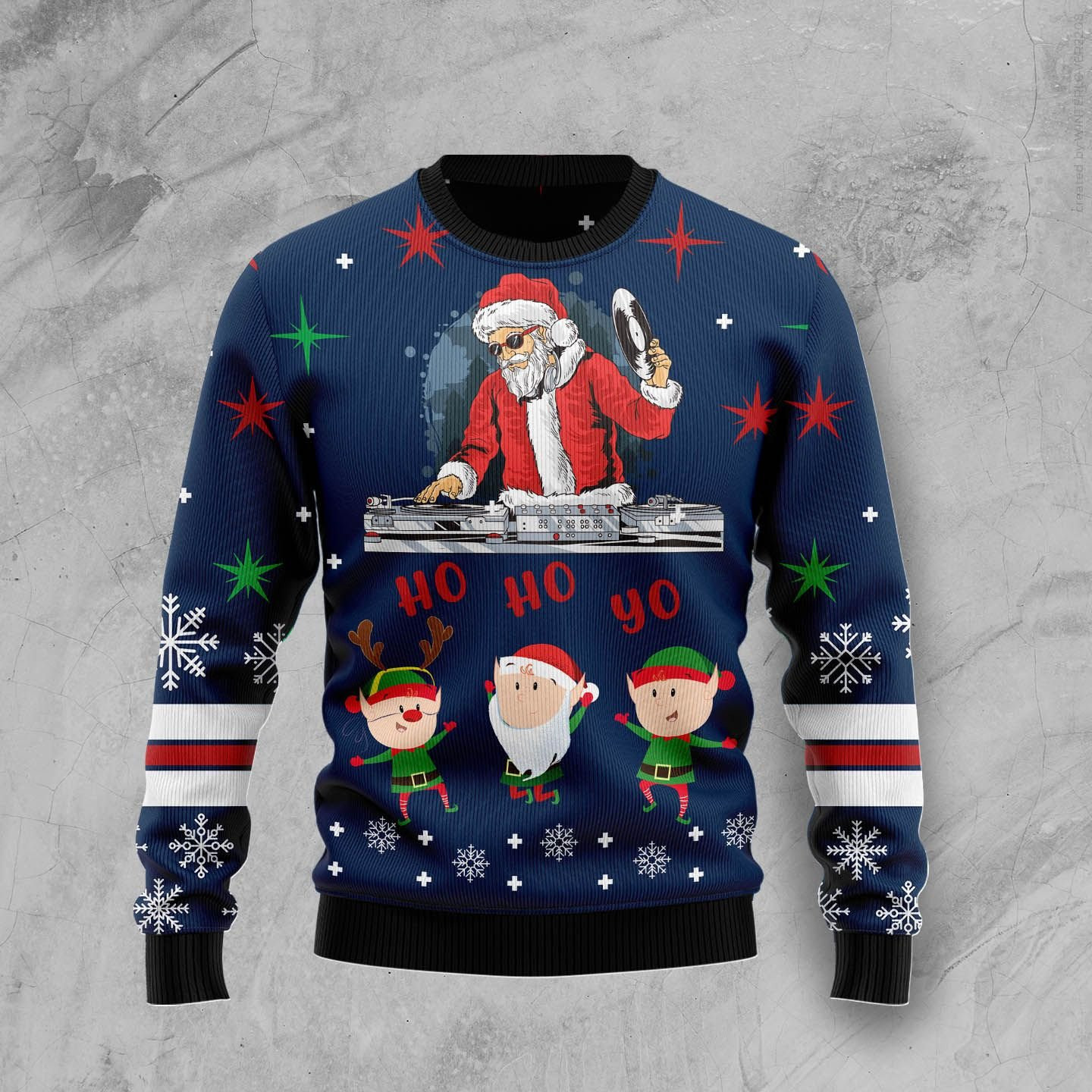 Santa Party Club Ugly Christmas Sweater Perfect Holiday Gift