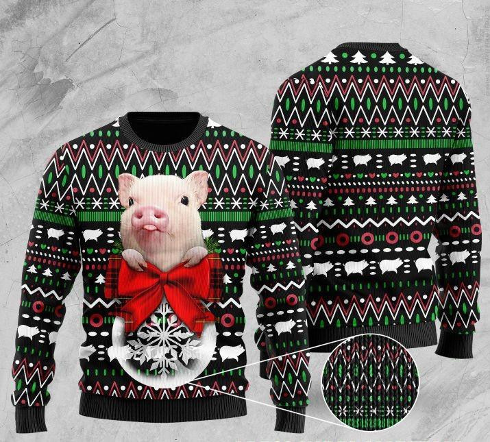 Santa Pig Ugly Christmas Sweater, Perfect Holiday Gift