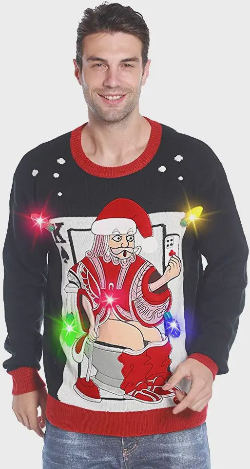 Santa Poker Ugly Christmas Sweater