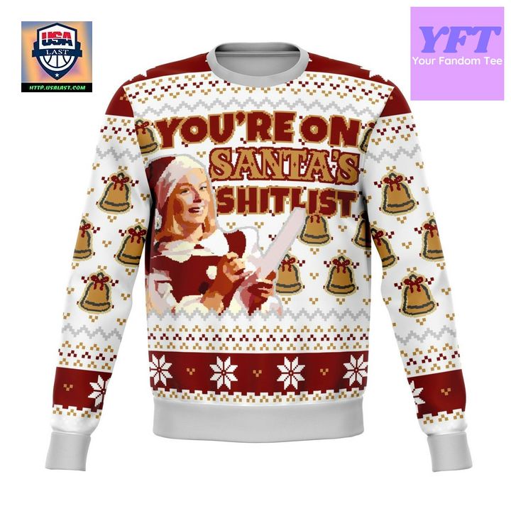 Santa Sht List Dank Meme Design 3d Ugly Christmas Sweater