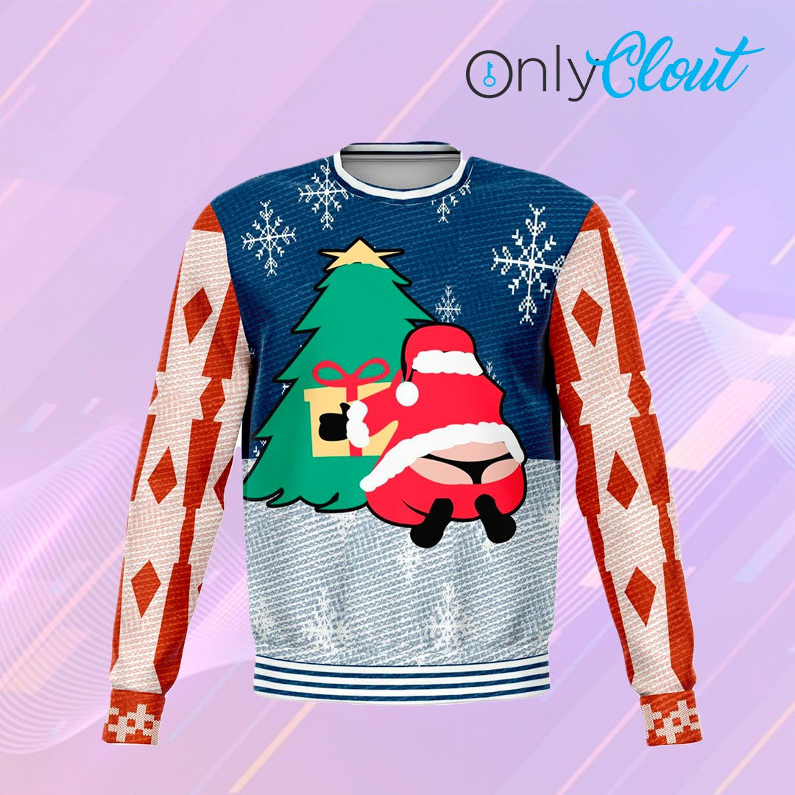 Santa Thang Funny Ugly Christmas Sweater, Perfect Holiday Gift