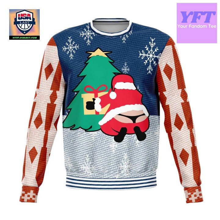 Santa Thong Meme Design 3d Ugly Christmas Sweater