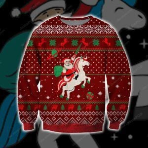 Santa Unicorn Ugly Christmas Sweater, Perfect Holiday Gift