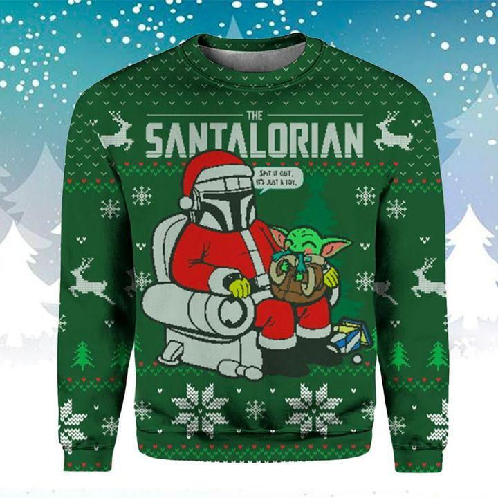 Santalorian Ugly Christmas Sweater Perfect Holiday Gift