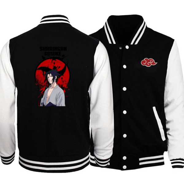 Sasuke Uchiha Fashion Baseball Jacket for Men & Women | Anime Fan Gift