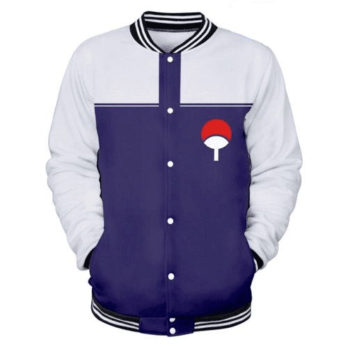 Sasuke Uchiha Fashion Baseball Jacket for Men & Women | Anime Fan Gift