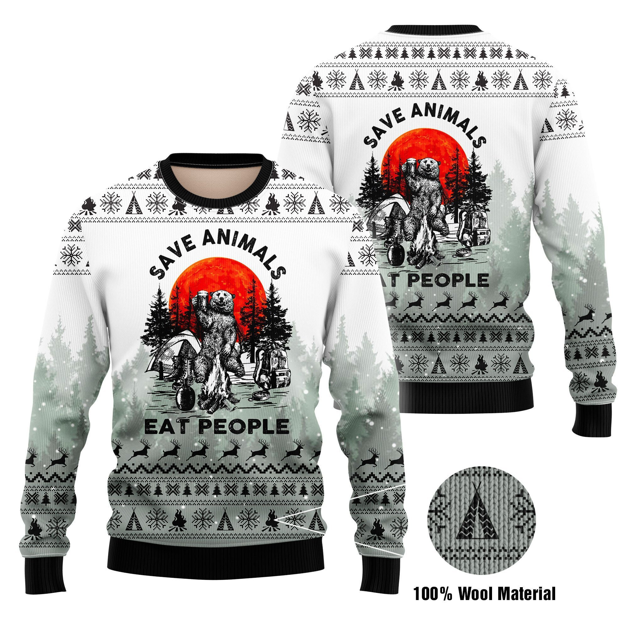 Save Animals Ugly Christmas Sweater, Perfect Holiday Gift