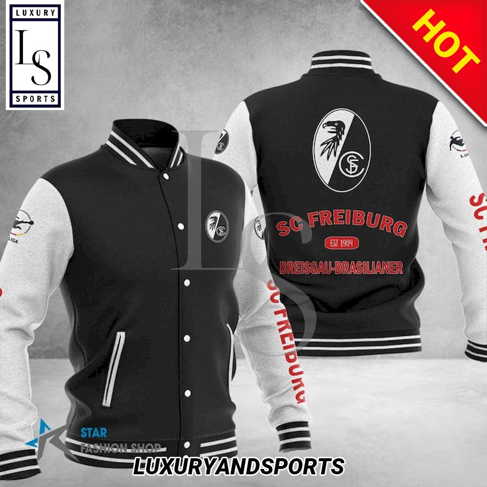 SC Freiburg Varsity Baseball Jacket for Men & Women | Soccer Team Fan Gift