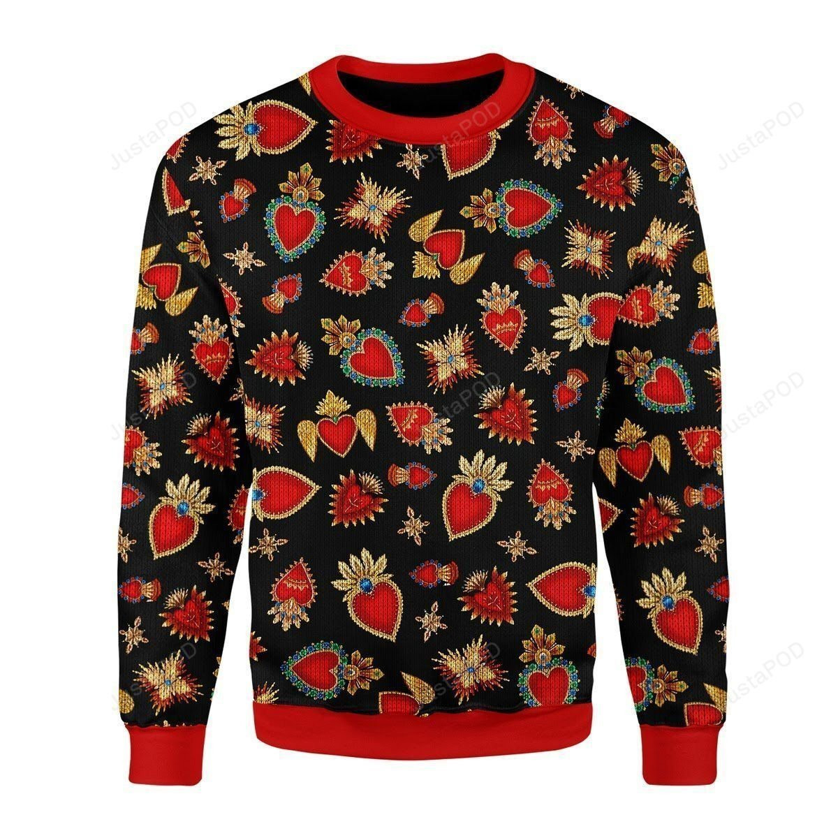 Scared Heart Ugly Christmas Sweater, Perfect Holiday Gift