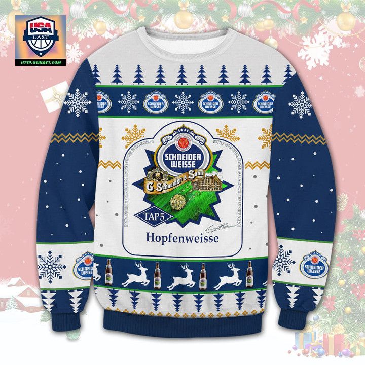 Schneider Weisse Hopfenweisse Beer Ugly Christmas Sweater