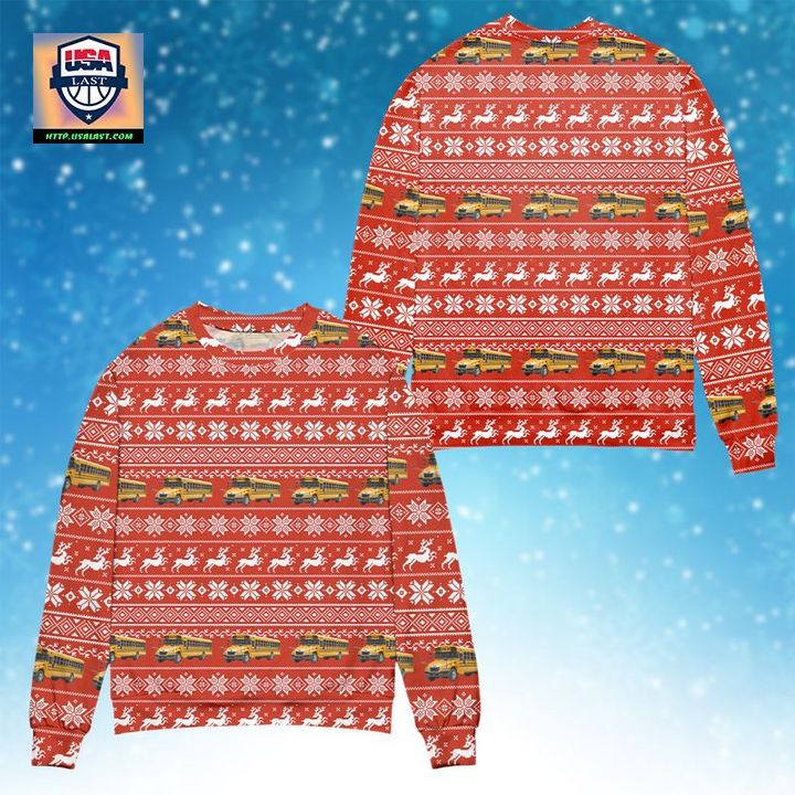 School Bus Sweater 3D