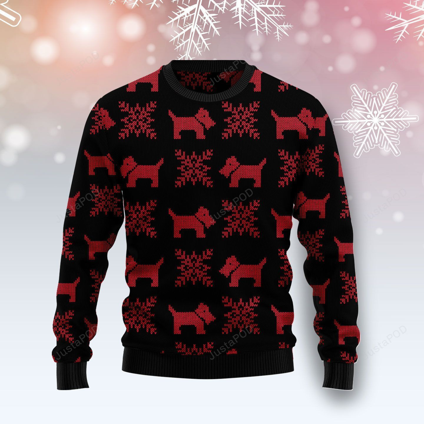Scottish Terrier Christmas Ugly Christmas Sweater, Perfect Holiday Gift